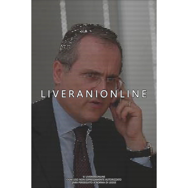 21-04-2005 MILANO REDAZIOE DELLA GAZZETTA DELLO SPORT OSPITE IL PRESIDENTE DELLA LAZIO CALCIO CLAUDIO LOTITO MELLA FOTO CLAUDIO LOTITO AG ALDO LIVERANI SAS