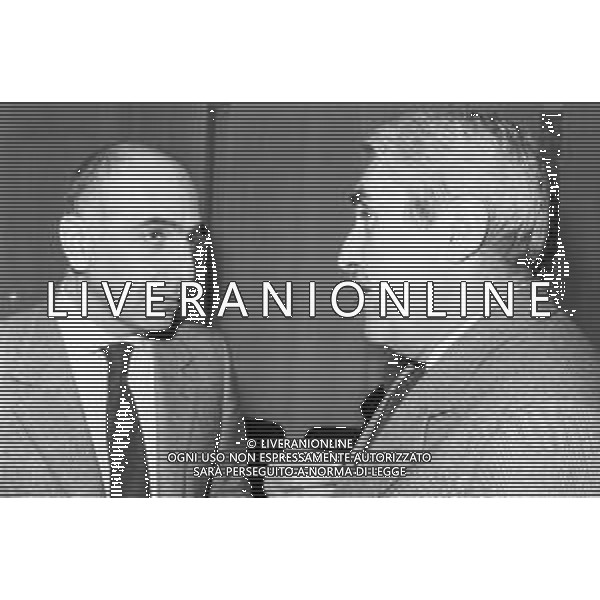 Neg- RETROSPETTIVA ADRIANO GALLIANI , Dirigente Sportivo Calcio Nella foto ADRIANO GALLIANI amministratore delegato MILAN con RENZO RIGHETTI Presidente della Fiorentina, nell\'anno 1987-1988 AG ALDO LIVERANI