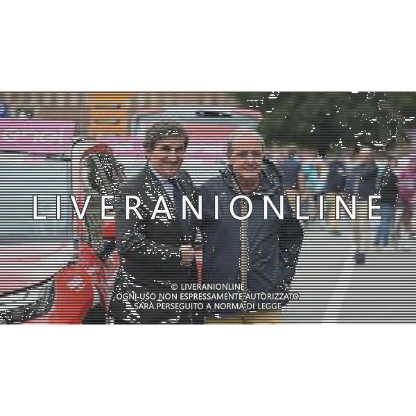 06-05-2024 Giro D\'italia; Tappa 03 Novara - Fossano; Cairo, Urbano; Vegni, Mauro; Novara; ©SANNA / AGENZIA ALDO LIVERANI