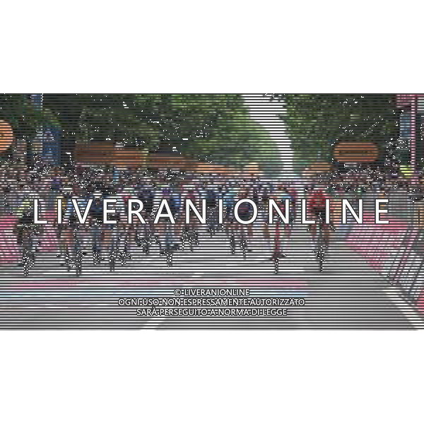 06-05-2024 Giro D\'italia; Tappa 03 Novara - Fossano; 2024, Soudal - Quick Step; 2024, Lidl - Trek; 2024, Arkea - Beb Hotels; Merlier, Tim; Milan, Jonathan; Biermans, Jenthe; Fossano; ©SANNA / AGENZIA ALDO LIVERANI