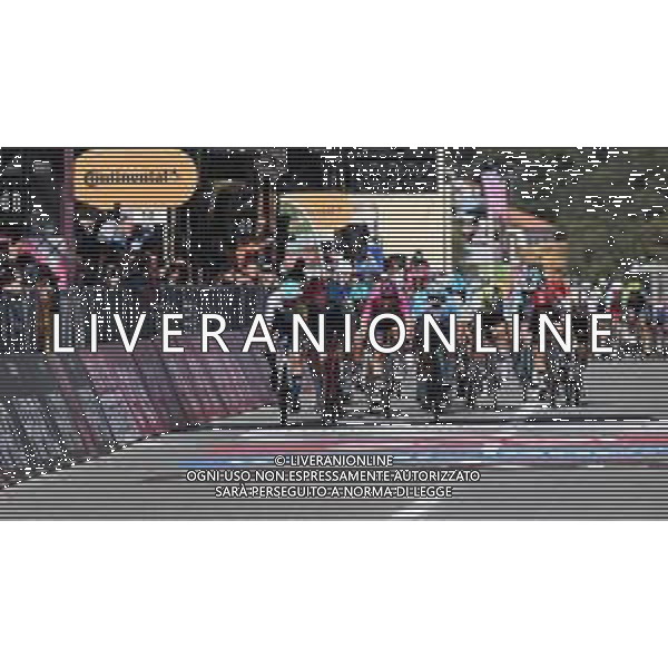 07-05-2024 Giro D\'italia; Tappa 04 Acqui Terme - Andora; 2024, Lidl - Trek; 2024, Alpecin - Deceuninck; 2024, Bahrain Victorious; 2024, Soudal - Quick Step; Milan, Jonathan; Groves, Kaden; Bauhaus, Phil; Merlier, Tim; Andora; ©SIROTTI/AGENZIA ALDO LIVERANI SAS
