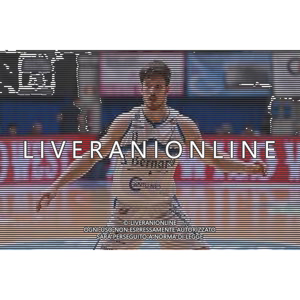 TVRG Cantu\' vs Cividale nella foto Stefan Nikolic (Cantu\') Acqua San Bernardo Cantu\' vs UEB Gesteco Cividale Desio (MB) 07-05-2024 PalaFitLine Campionato Serie A2 - gara 2 quarti di finale Tabellone Oro foto Roberto Garavaglia/Agenzia Aldo Liverani sas