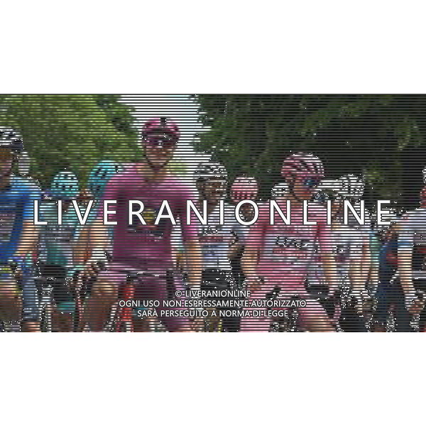 09-05-2024 Giro D\'italia; Tappa 06 Torre Del Lago Puccini - Rapolano Terme; 2024, Uae Team Emirates; 2024, Lidl - Trek; Pogacar, Tadej; Milan, Jonathan; Torre Del Lago Puccini; ©SIROTTI / AGENZIA ALDO LIVERANI SAS