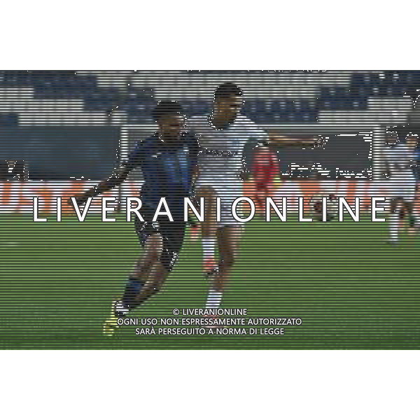 TVRG Atalanta vs Olympique Marsiglia nella foto Ederson Jose\' dos Santos (Atalanta) e Iliman Ndiaye (Olympique Marsiglia) Bergamo 09-05-2024 Gewiss Stadium UEFA Europa League - semifinale gara di ritorno foto Roberto Garavaglia/Agenzia Aldo Liverani sas/ AGENZIA ALDO LIVERANI SAS