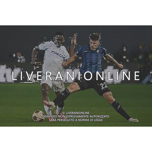 TVRG Atalanta vs Olympique Marsiglia nella foto Ismaila Sarr (Olympique Marsiglia) e Matteo Ruggeri (Atalanta) Bergamo 09-05-2024 Gewiss Stadium UEFA Europa League - semifinale gara di ritorno foto Roberto Garavaglia/Agenzia Aldo Liverani sas/ AGENZIA ALDO LIVERANI SAS