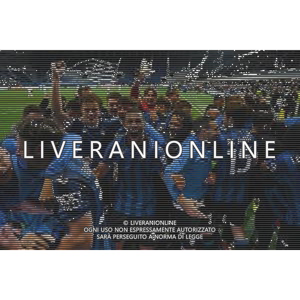 TVRG Atalanta vs Olympique Marsiglia nella foto esultanza Atalanta dopo il gol del 3 a 0 Bergamo 09-05-2024 Gewiss Stadium UEFA Europa League - semifinale gara di ritorno foto Roberto Garavaglia/Agenzia Aldo Liverani sas/ AGENZIA ALDO LIVERANI SAS