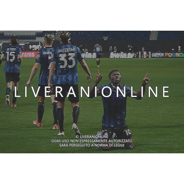 TVRG Atalanta vs Olympique Marsiglia nella foto El Bilal Toure\' (Atalanta) esulta dopo il gol del 3 a 0 Bergamo 09-05-2024 Gewiss Stadium UEFA Europa League - semifinale gara di ritorno foto Roberto Garavaglia/Agenzia Aldo Liverani sas/ AGENZIA ALDO LIVERANI SAS