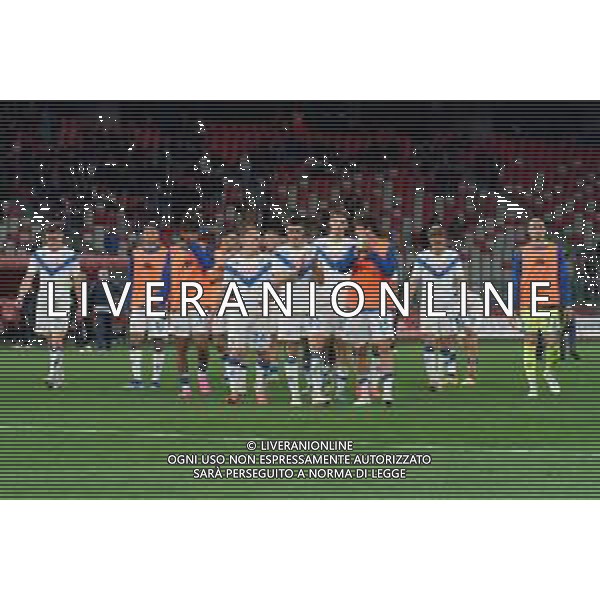 TVEM the Brescia Calcio players applauds fans during the Italian Serie BKT match between SSC Bari vs Brescia Calcio on 10 May 2024 at the San Nicola stadium in Bari, Italy. Photo by Emmanuele Mastrodonato/ag. Aldo Liverani sas/ AGENZIA ALDO LIVERANI SAS
