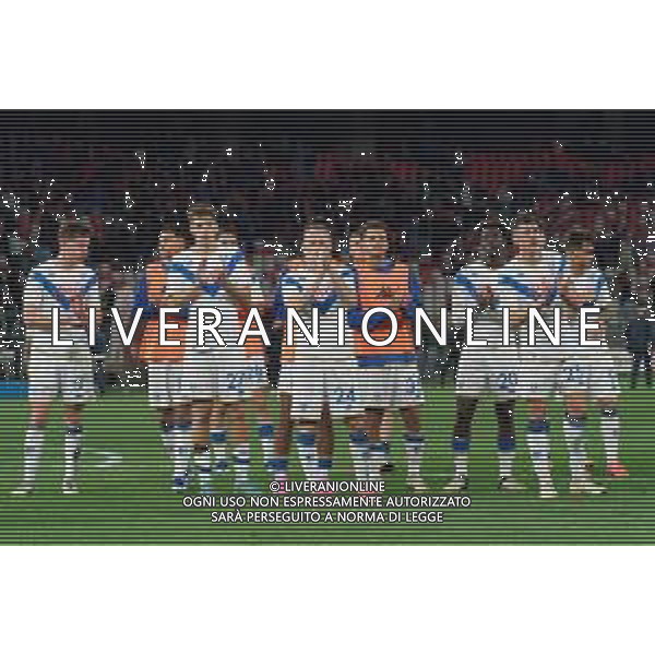 TVEM the Brescia Calcio players applauds fans during the Italian Serie BKT match between SSC Bari vs Brescia Calcio on 10 May 2024 at the San Nicola stadium in Bari, Italy. Photo by Emmanuele Mastrodonato/ag. Aldo Liverani sas/ AGENZIA ALDO LIVERANI SAS