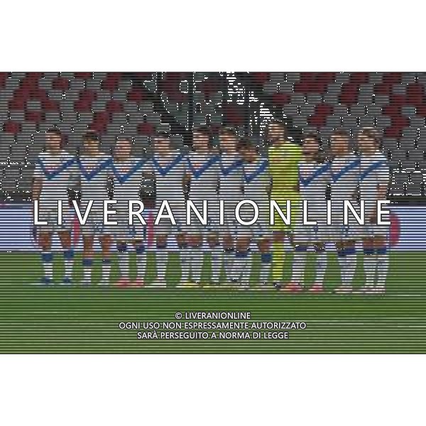 TVEM Brescia Calcio team line up during the Italian Serie BKT match between SSC Bari vs Brescia Calcio on 10 May 2024 at the San Nicola stadium in Bari, Italy. Photo by Emmanuele Mastrodonato/ag. Aldo Liverani sas/ AGENZIA ALDO LIVERANI SAS