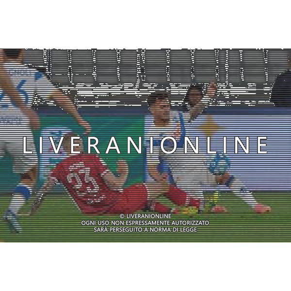 TVEM Flavio Jr Bianchi of Brescia Calcio in action against Francesco Vicari of SSC Bari during the Italian Serie BKT match between SSC Bari vs Brescia Calcio on 10 May 2024 at the San Nicola stadium in Bari, Italy. Photo by Emmanuele Mastrodonato/ag. Aldo Liverani sas/ AGENZIA ALDO LIVERANI SAS