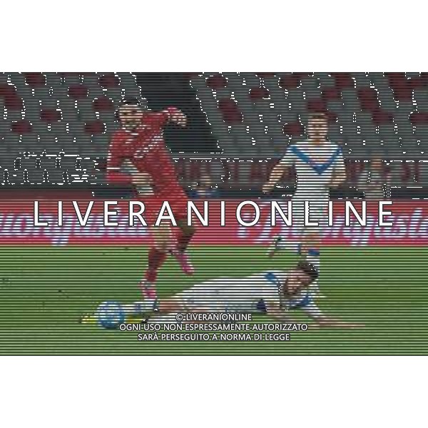 TVEM Andrea Papetti of Brescia Calcio in action against Gennaro Acampora of SSC Bari during the Italian Serie BKT match between SSC Bari vs Brescia Calcio on 10 May 2024 at the San Nicola stadium in Bari, Italy. Photo by Emmanuele Mastrodonato/ag. Aldo Liverani sas/ AGENZIA ALDO LIVERANI SAS