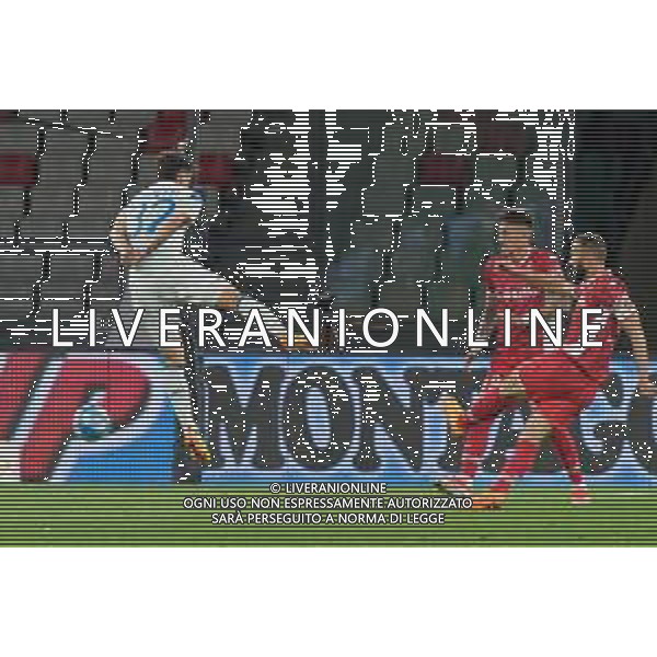 TVEM Valerio Di Cesare of SSC Bari scores a goal of 2-0 during the Italian Serie BKT match between SSC Bari vs Brescia Calcio on 10 May 2024 at the San Nicola stadium in Bari, Italy. Photo by Emmanuele Mastrodonato/ag. Aldo Liverani sas/ AGENZIA ALDO LIVERANI SAS