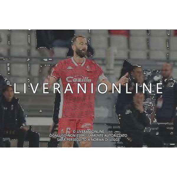 TVEM Valerio Di Cesare of SSC Bari celebrates after scoring a goal during the Italian Serie BKT match between SSC Bari vs Brescia Calcio on 10 May 2024 at the San Nicola stadium in Bari, Italy. Photo by Emmanuele Mastrodonato/ag. Aldo Liverani sas/ AGENZIA ALDO LIVERANI SAS