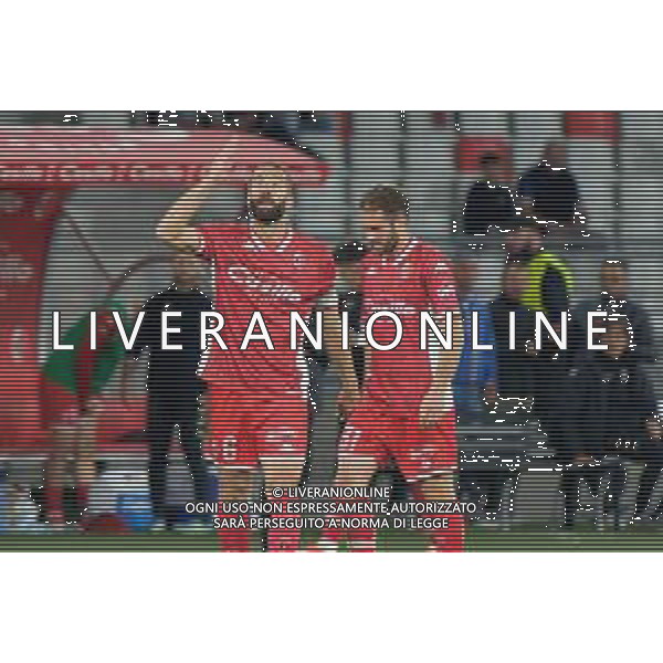 TVEM Valerio Di Cesare of SSC Bari celebrates after scoring a goal during the Italian Serie BKT match between SSC Bari vs Brescia Calcio on 10 May 2024 at the San Nicola stadium in Bari, Italy. Photo by Emmanuele Mastrodonato/ag. Aldo Liverani sas/ AGENZIA ALDO LIVERANI SAS