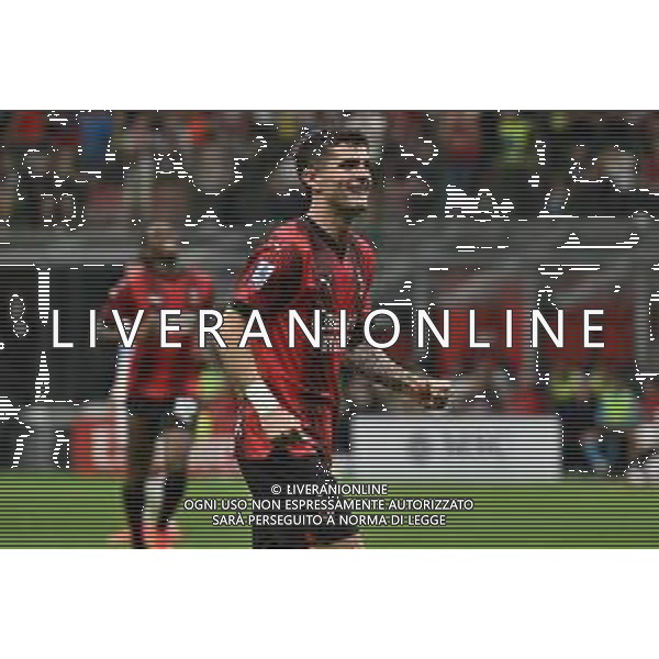 Milan vs Cagliari nella foto Christian Mate Pulisic (Milan) esulta dopo il gol del 5 a 1 Milano 11-05-2024 Stadio Giuseppe Meazza - San Siro Campionato Serie A TIM - 36a giornata foto Roberto Garavaglia/Agenzia Aldo Liverani sas/ AGENZIA ALDO LIVERANI SAS