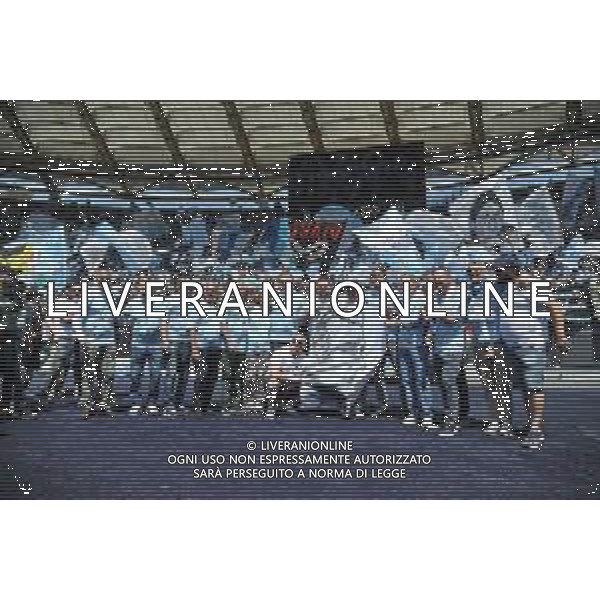 Lazio vs Empoli - Campionato Serie A TIM - 36 giornata - Stadio Olimpico - Roma 12-05-2024 nella foto i giocatori della Lazio scudetto 1974 sotto la nord ©Federico Gaetano / AGENZIA ALDO LIVERANI SAS