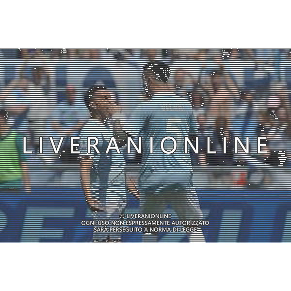 Lazio vs Empoli - Campionato Serie A TIM - 36 giornata - Stadio Olimpico - Roma 12-05-2024 nella foto Esultanza Pedro e Matias Vecino ©Federico Gaetano / AGENZIA ALDO LIVERANI SAS