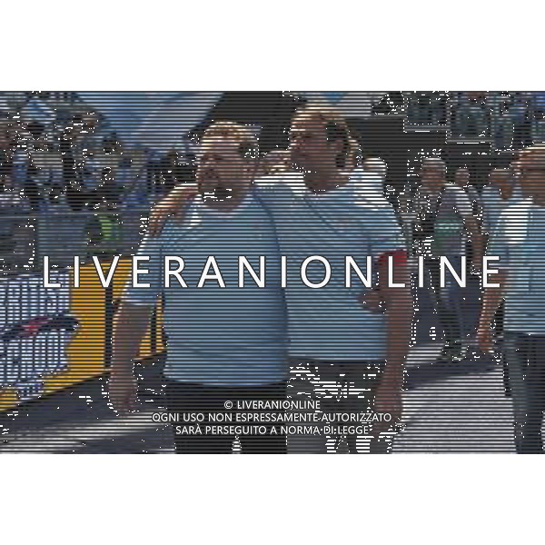 Lazio vs Empoli - Campionato Serie A TIM - 36 giornata - Stadio Olimpico - Roma 12-05-2024 nella foto Figli di Wilson e D\'Amico foto federico gaetano-ag aldo liverani