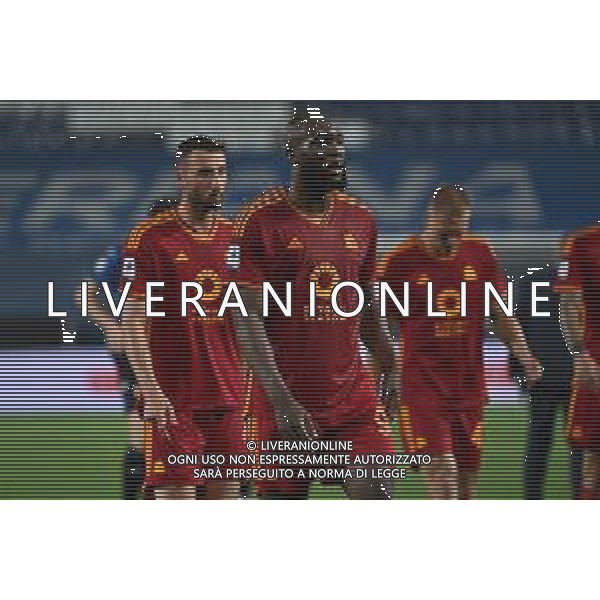 TVRG Atalanta vs Roma nella foto delusione Romelu Lukaku (Roma) Bergamo 12-05-2024 Gewiss Stadium Campionato Serie A TIM - 36a giornata foto Roberto Garavaglia/Agenzia Aldo Liverani sas/ AGENZIA ALDO LIVERANI SAS
