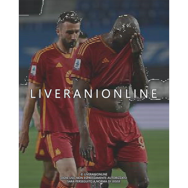 TVRG Atalanta vs Roma nella foto delusione Romelu Lukaku (Roma) Bergamo 12-05-2024 Gewiss Stadium Campionato Serie A TIM - 36a giornata foto Roberto Garavaglia/Agenzia Aldo Liverani sas/ AGENZIA ALDO LIVERANI SAS