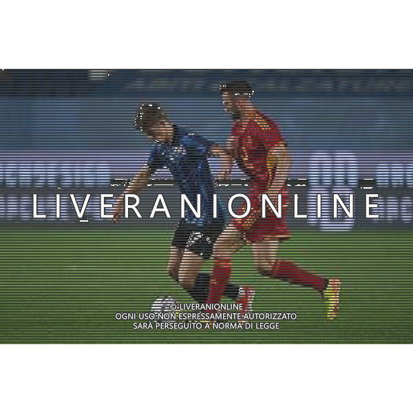 TVRG Atalanta vs Roma nella foto Charles de Ketelaere (Atalanta) e Bryan Cristante (Roma) Bergamo 12-05-2024 Gewiss Stadium Campionato Serie A TIM - 36a giornata foto Roberto Garavaglia/Agenzia Aldo Liverani sas/ AGENZIA ALDO LIVERANI SAS