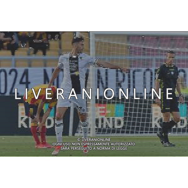 TVEM Lorenzo Lucca of Udinese Calcio celebrates after scoring a goal during the Italian soccer Serie A match US Lecce vs Udinese on May 13, 2024 at Via del Mare Stadium in Lecce, Italy. Photo Emmanuele Mastrodonato/agenzia Liverani/AGENZIA ALDO LIVERANI SAS