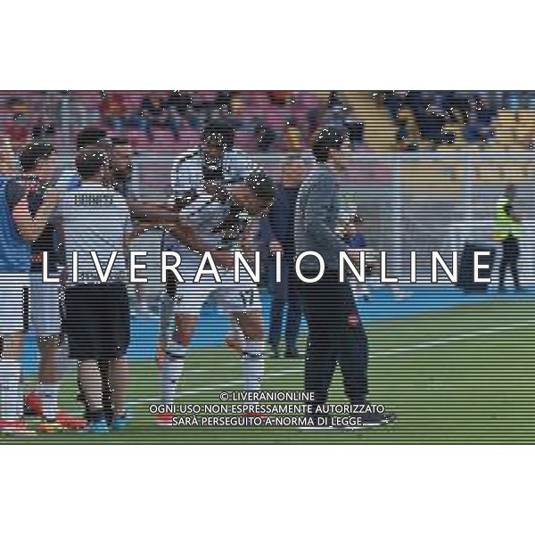 TVEM Lorenzo Lucca of Udinese Calcio celebrates after scoring a goal with teammates during the Italian soccer Serie A match US Lecce vs Udinese on May 13, 2024 at Via del Mare Stadium in Lecce, Italy. Photo Emmanuele Mastrodonato/agenzia Liverani/AGENZIA ALDO LIVERANI SAS