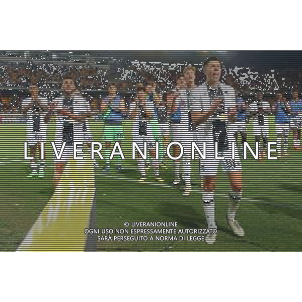 TVEM the Udinese Calcio players applauds fans during the Italian soccer Serie A match US Lecce vs Udinese on May 13, 2024 at Via del Mare Stadium in Lecce, Italy. Photo Emmanuele Mastrodonato/agenzia Liverani/AGENZIA ALDO LIVERANI SAS