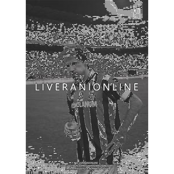 NEG-19-05-1992 MILANO- PARTITA AMICHEVOLE MILAN-BRASILE CON L\'ADDIO AL CALCIO DI CARLO ANCELOTTI NELLA FOTO FRANCO BARESI AG ALDO LIVERANI SAS