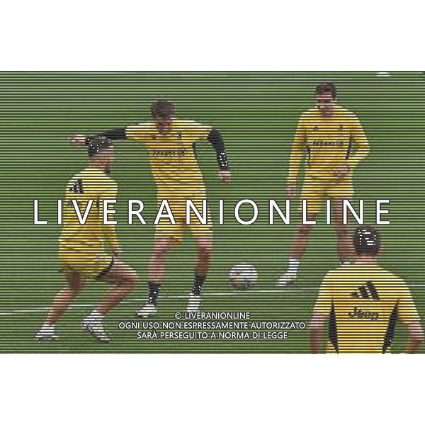 TVMV-Torino 14.05.2024 Continassa © Manuela Viganti/Agenzia Aldo Liverani Allenamento Juventus Rifinitura Finale Coppa Italia Frecciarossa 2023/2024 Nella foto: daniele rugani e federico chiesa ©Viganti / AGENZIA ALDO LIVERANI SAS