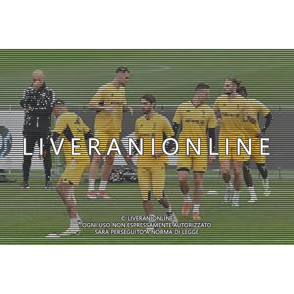 TVMV-Torino 14.05.2024 Continassa © Manuela Viganti/Agenzia Aldo Liverani Allenamento Juventus Rifinitura Finale Coppa Italia Frecciarossa 2023/2024 Nella foto: il gruppo durante l\'allenamento - manuel locatelli e filip kostic e adrien rabiot ©Viganti / AGENZIA ALDO LIVERANI SAS