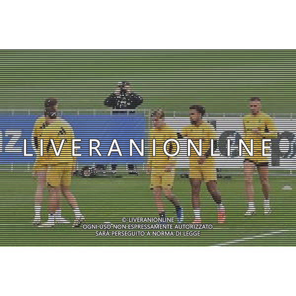 TVMV-Torino 14.05.2024 Continassa © Manuela Viganti/Agenzia Aldo Liverani Allenamento Juventus Rifinitura Finale Coppa Italia Frecciarossa 2023/2024 Nella foto: il gruppo durante l\'allenamento - nicolo\' fagioli e Weston McKennie ©Viganti / AGENZIA ALDO LIVERANI SAS