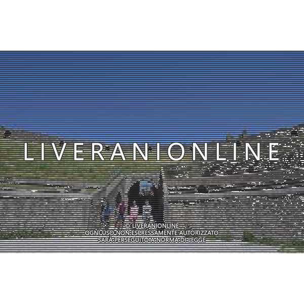 14-05-2024 Giro D\'italia; Tappa 10 Pompei - Bocca Della Selva; 2024, Uae Team Emirates; 2024, Lidl - Trek; 2024, Bora - Hansgrohe; 2024, Visma - Lease A Bike; Pogacar, Tadej; Milan, Jonathan; Martinez Poveda, Daniel Felipe; Uijtdebroeks, Cian; Pompei; ©SIROTTI / AGENZIA ALDO LIVERANI SAS