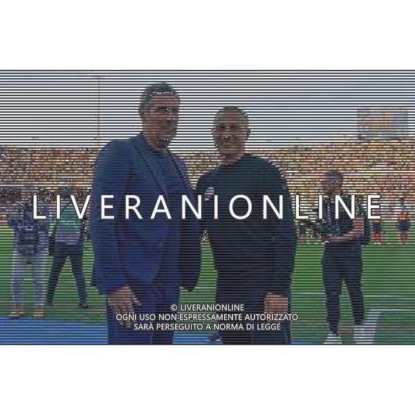 TVEM coach Luca Gotti of US Lecce and coach Fabio Cannavaro of Udinese Calcio during the Italian soccer Serie A match US Lecce vs Udinese on May 13, 2024 at Via del Mare Stadium in Lecce, Italy. Photo Emmanuele Mastrodonato/agenzia Liverani/ AGENZIA ALDO LIVERANI SAS