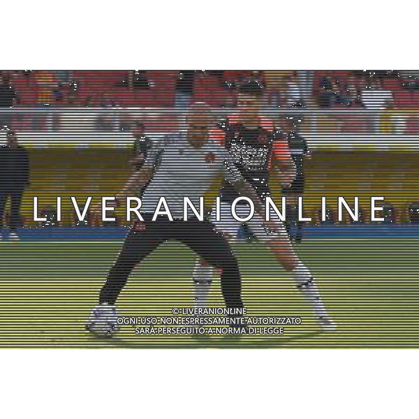 TVEM the assistant coach of Udinese Calcio Paolo Cannavaro and Nehuen Perez of Udinese Calcio during the Italian soccer Serie A match US Lecce vs Udinese on May 13, 2024 at Via del Mare Stadium in Lecce, Italy. Photo Emmanuele Mastrodonato/agenzia Liverani/ AGENZIA ALDO LIVERANI SAS