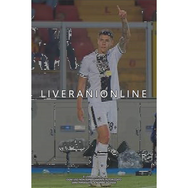 TVEM Nehuen Perez of Udinese Calcio celebrates during the Italian soccer Serie A match US Lecce vs Udinese on May 13, 2024 at Via del Mare Stadium in Lecce, Italy. Photo Emmanuele Mastrodonato/agenzia Liverani/ AGENZIA ALDO LIVERANI SAS