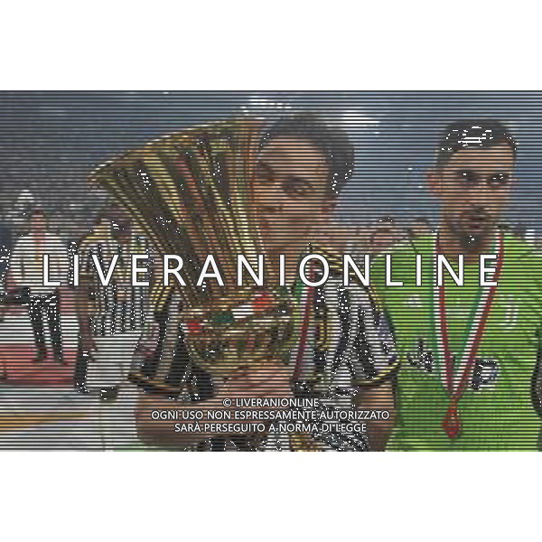 Atalanta vs Juventus - Coppa Italia Freccia Rossa - Finale - Stadio Olimpico - Roma 15-05-2024 nella foto Yildiz con la coppa foto feerico gaetano-ag aldo liverani sas