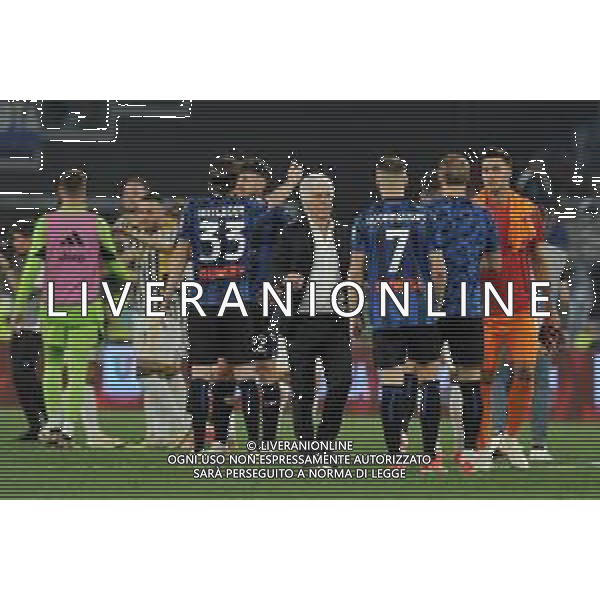 Atalanta vs Juventus - Coppa Italia Freccia Rossa - Finale - Stadio Olimpico - Roma 15-05-2024 nella foto Gasperini consola i suoi giocatori foto feerico gaetano-ag aldo liverani sas