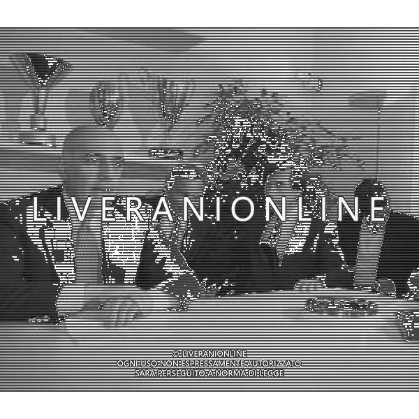Neg- RETROSPETTIVA ADRIANO GALLIANI , Dirigente Sportivo Calcio Nella foto ADRIANO GALLIANI amministratore delegato MILAN CALCIO, ALLA PRESENTAZIONE DELLO SPONSOR \'MOTTA\' CAMPIONATO 1992-1993 CON ARIEDO BRAIDA AG ALDO LIVERANI