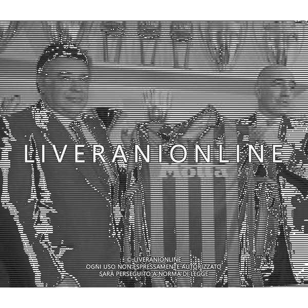Neg- RETROSPETTIVA ADRIANO GALLIANI , Dirigente Sportivo Calcio Nella foto ADRIANO GALLIANI amministratore delegato MILAN CALCIO, ALLA PRESENTAZIONE DELLO SPONSOR \'MOTTA\' CAMPIONATO 1992-1993 AG ALDO LIVERANI