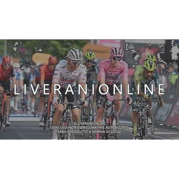 16-05-2024 Giro D\'italia; Tappa 12 Martinsicuro - Fano; 2024, Uae Team Emirates; Majka, Rafal; Pogacar, Tadej; Fano; foto stefano sirotti-ag aldo liverani sas