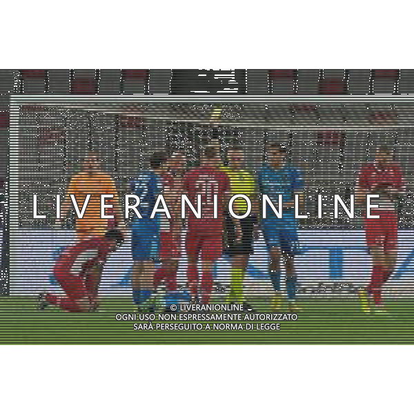 TVEM Gastón Pereiro of Ternana Calcio receives a yellow card during the Italian Serie BKT playout match between SSC Bari and Ternana Calcio on 16 May 2024 at the San Nicola stadium in Bari, Italy. Photo by Emmanuele Mastrodonato/ag. Aldo Liverani s.a.s. / AGENZIA ALDO LIVERANI SAS