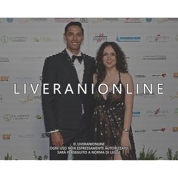 TVRG Photocall Premio Gentleman nella foto Tijjani Reijnders (Milan) con la moglie Marina Milano 16-05-2024 Photocall in occasione della consegna del Premio Gentleman foto Roberto Garavaglia/Agenzia Aldo Liverani sas