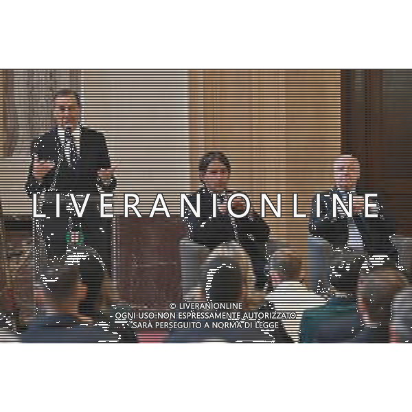 TVRG Ambrogino Inter nella foto da SX Giuseppe Sala sindaco di Milano, Simone Inzaghi allenatore Inter e Giuseppe Marotta amministratore delegato sport Inter Milano 17-05-2024 Inter premiata con l\'Ambrogino d\'Oro dopo la vittoria della seconda stella foto Roberto Garavaglia/Agenzia Aldo Liverani sas / AGENZIA ALDO LIVERANI SAS