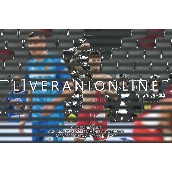 TVEM Marco Nasti of SSC Bari celebrates after scoring a goal during the Italian Serie BKT playout match between SSC Bari and Ternana Calcio on 16 May 2024 at the San Nicola stadium in Bari, Italy. Photo by Emmanuele Mastrodonato/ag. Aldo Liverani s.a.s. / AGENZIA ALDO LIVERANI SAS