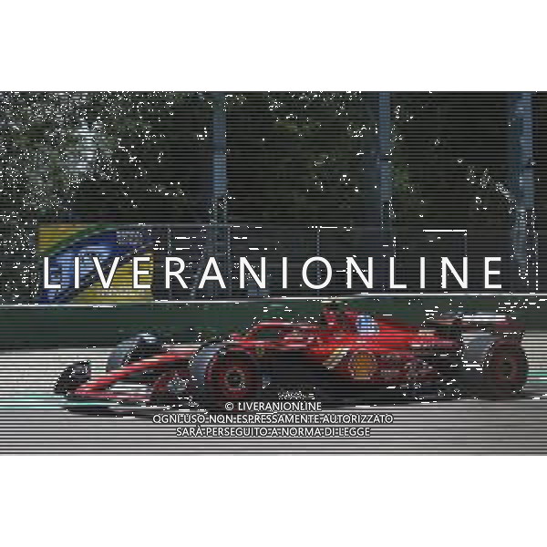 IMOLA 17 05 2024 (VENERDI) AUTODROMO ENZO E DINO FERRARI GRAN PREMIO DI FORMULA 1 NELLA FOTO CARLOS SAINZ PASSA DOVE E\' MORTO AYRTON SENNA ©SANNA / AGENZIA ALDO LIVERANI SAS