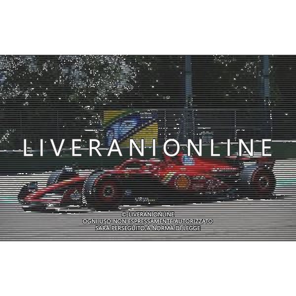 IMOLA 17 05 2024 (VENERDI) AUTODROMO ENZO E DINO FERRARI GRAN PREMIO DI FORMULA 1 NELLA FOTO CHARLES LECLERC FERRARI PASSA DOVE E\' MORTO AYRTON SENNA ©SANNA / AGENZIA ALDO LIVERANI SAS