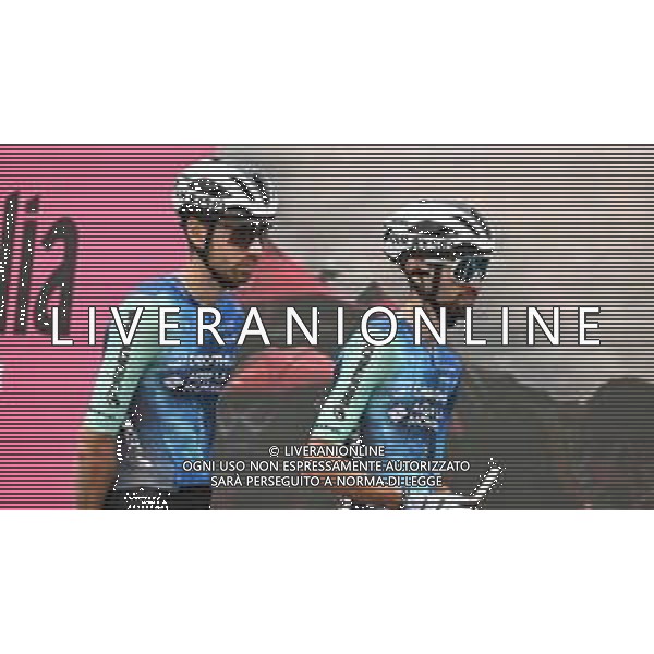 17-05-2024 Giro D\'italia; Tappa 13 Riccione - Cento; 2024, Decathlon - Ag2r La Mondiale; Paret Peintre, Aurelien; Paret Peintre, Valentin; Riccione; ©SIROTTI / AGENZIA ALDO LIVERANI SAS
