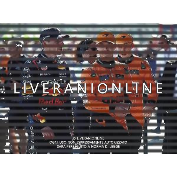IMOLA 18 05 2024 (SABATO) AUTODROMO ENZO E DINO FERRARI SUPER POLE MAX VERSTAPPEN NELLA FOTO MAX VERSTAPPEN RED BULL LANDO NORRIS McLAREN E OSCAR PIASTRI McLAREN ©SANNA / AGENZIA ALDO LIVERANI SAS